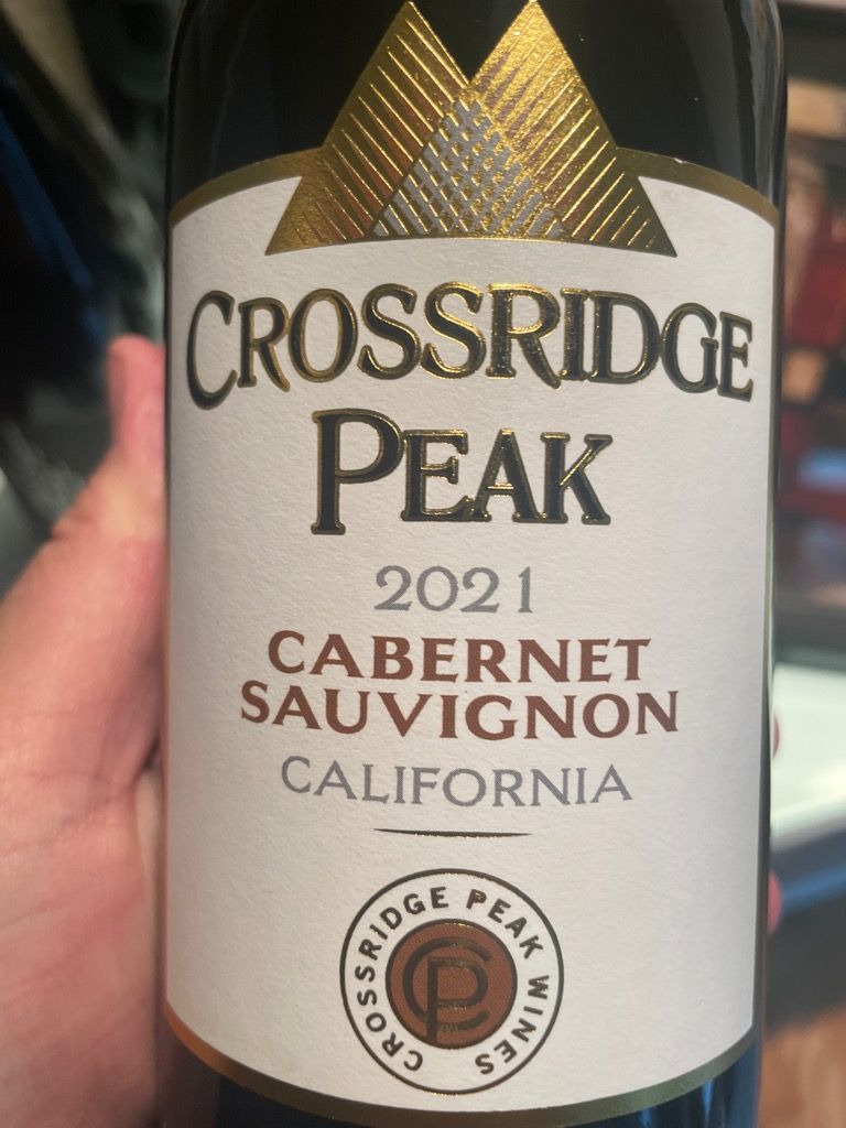 2021 Crossridge Peak Sauvignon Reserve, USA, California