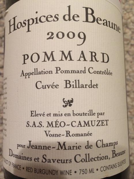 2010 Hospices de Beaune Pommard Cuvée Billardet - CellarTracker