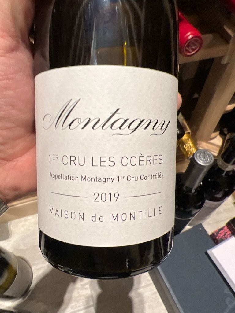 2019 Maison De Montille Montagny 1er Cru Les Coères Blanc, France ...