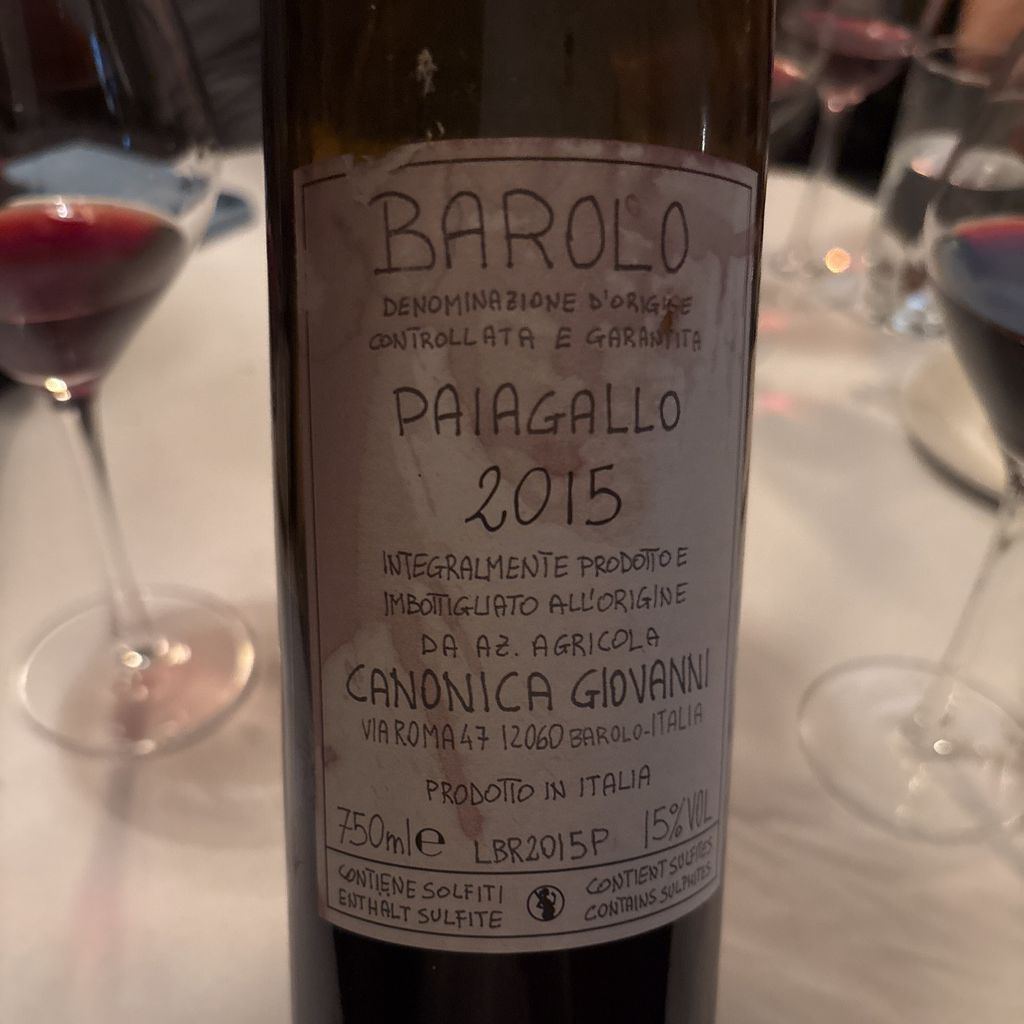 2015 Giovanni Canonica Barolo Paiagallo - CellarTracker