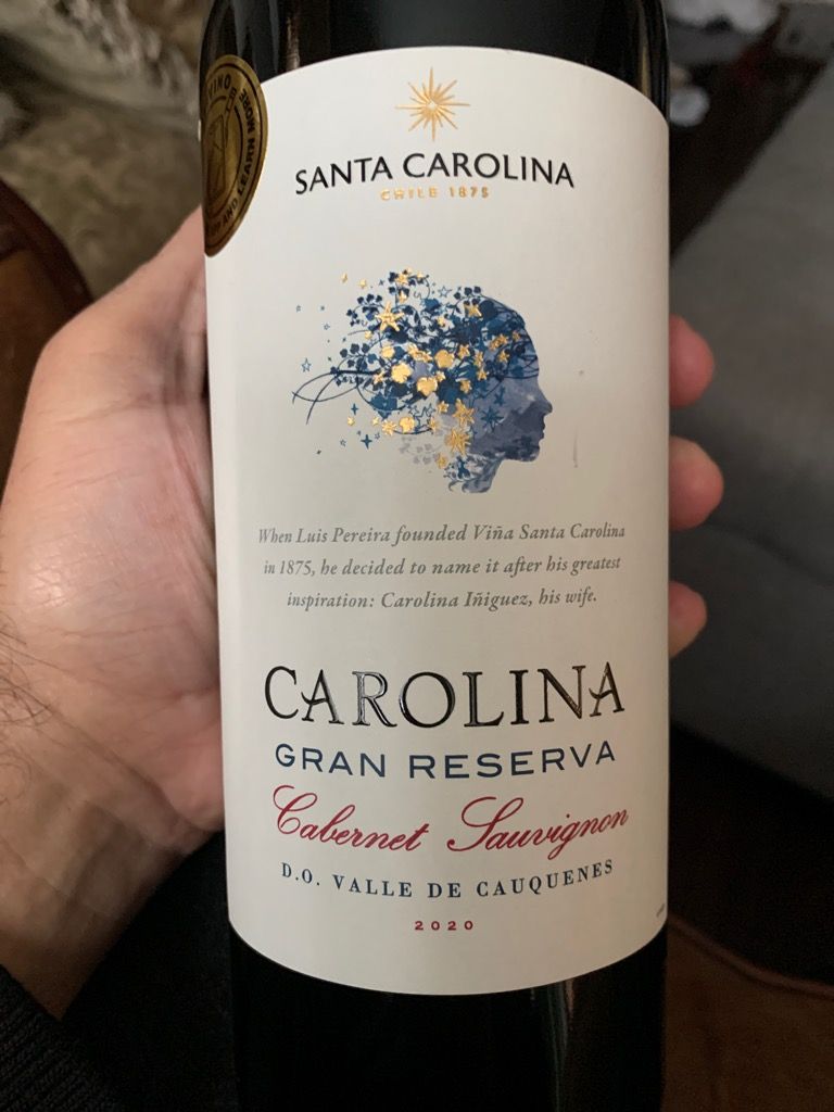2020 Santa Carolina Cabernet Sauvignon Carolina Gran Reserva