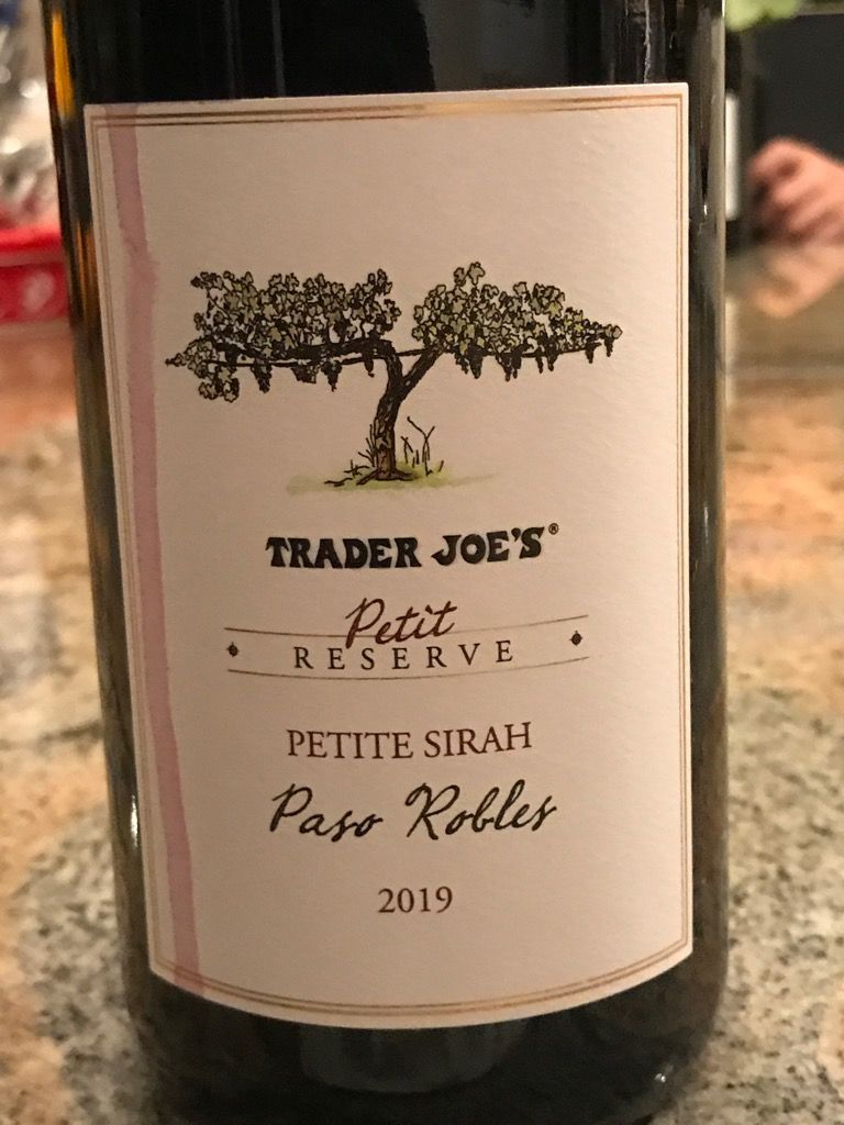 2019 Trader Joe's Syrah Petit Reserve, USA, California, Central Coast