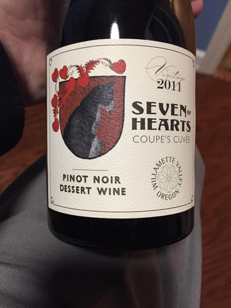 2011 Seven of Hearts Pinot Noir Coupe’s Cuvee, USA, Oregon, Willamette