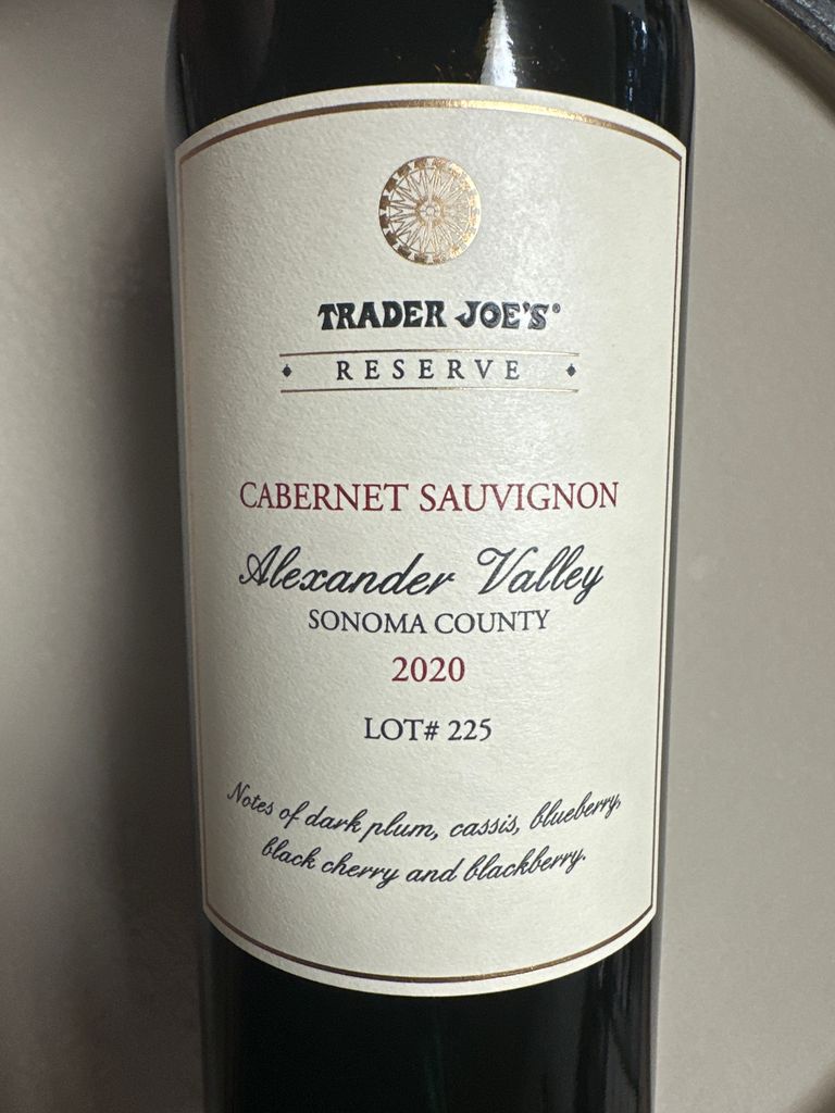 Trader Joe's Diamond Reserve Cabernet Sauvignon Lot #03