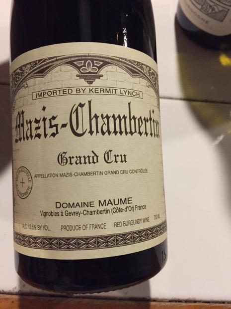 2004 Domaine Maume Mazis-Chambertin - CellarTracker