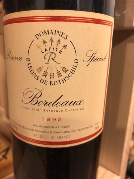 1996 Barons de Rothschild (Lafite) Bordeaux Réserve Spéciale