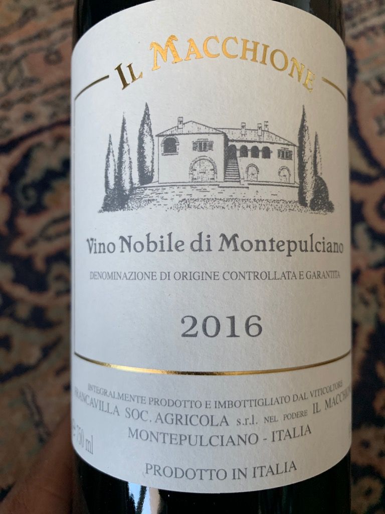 2016 Il Macchione Vino Nobile di Montepulciano Riserva, Italy, Tuscany ...