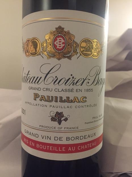 2001 Château Croizet-Bages - CellarTracker