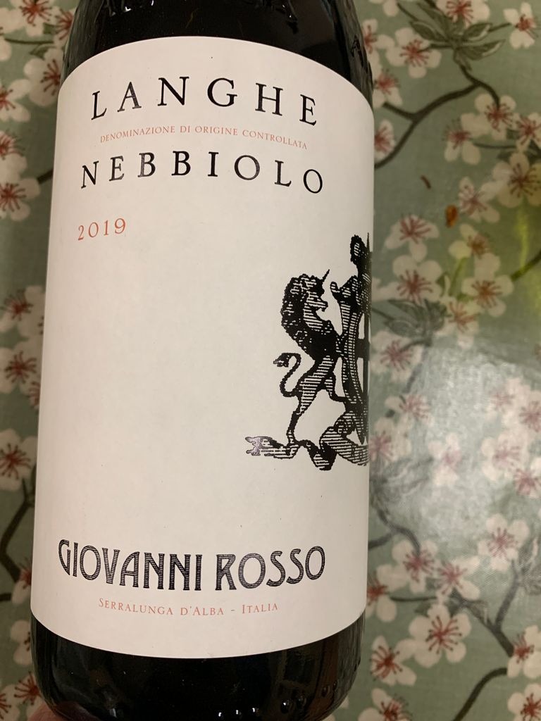 2019 Giovanni Rosso Barolo Serralunga d'Alba, Italy, Piedmont, Langhe ...