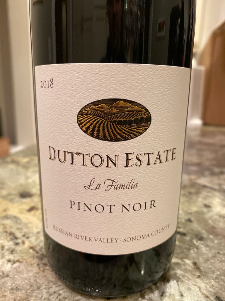 2018 Dutton Estate Pinot Noir La Familia Dutton Ranch, USA, California