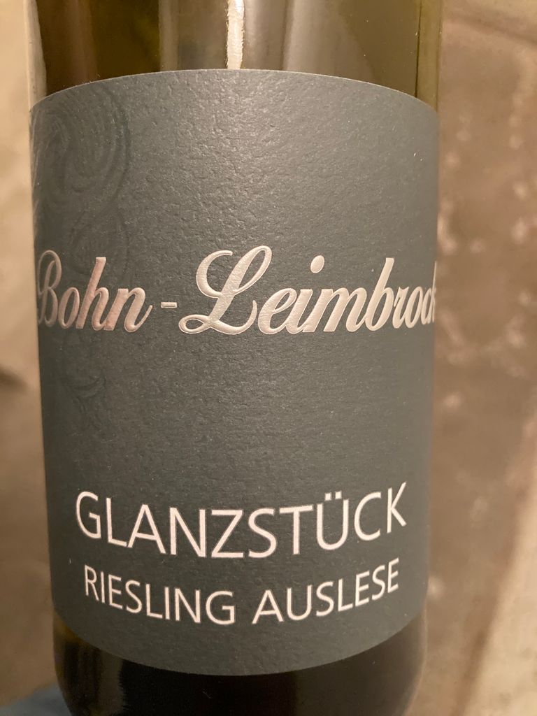 2022 Bohn-Leimbrock Burgener Hasenläufer Riesling Auslese, Germany ...