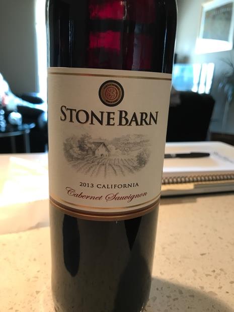 2013 Stone Barn Vineyards Cabernet Sauvignon Usa California