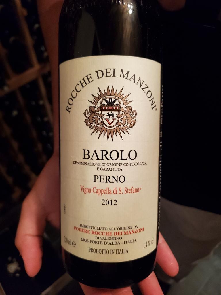 2012 Podere Rocche dei Manzoni Barolo Vigna Cappella di Santo Stefano ...