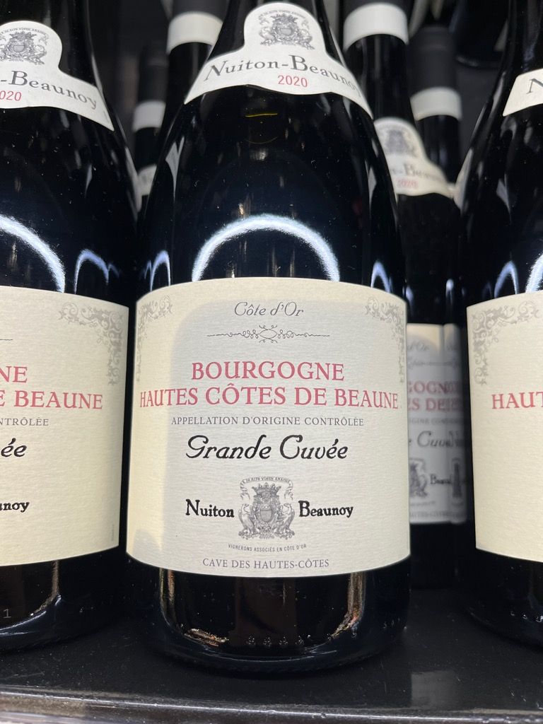 2020 Nuiton-Beaunoy Bourgogne Hautes-Côtes De Beaune Grande Cuvée ...