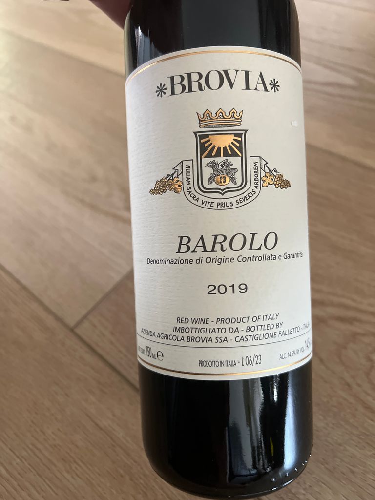 2019 Fratelli Brovia Barolo - CellarTracker