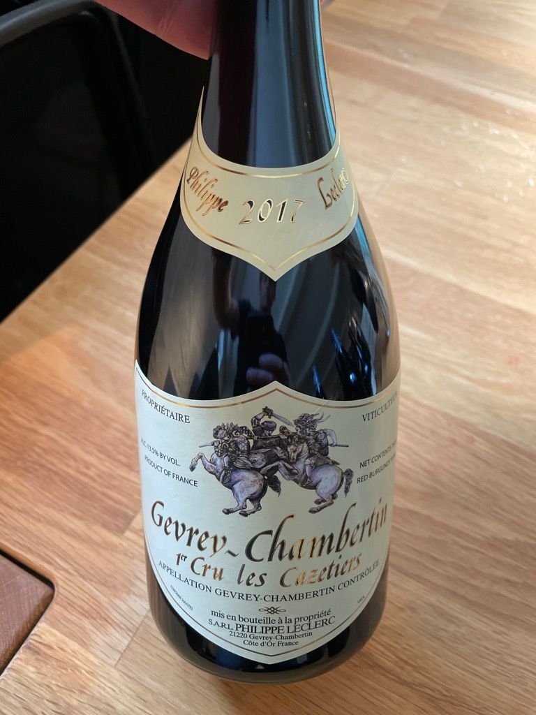 2017 Philippe Leclerc Gevrey-Chambertin 1er Cru Les Cazetiers