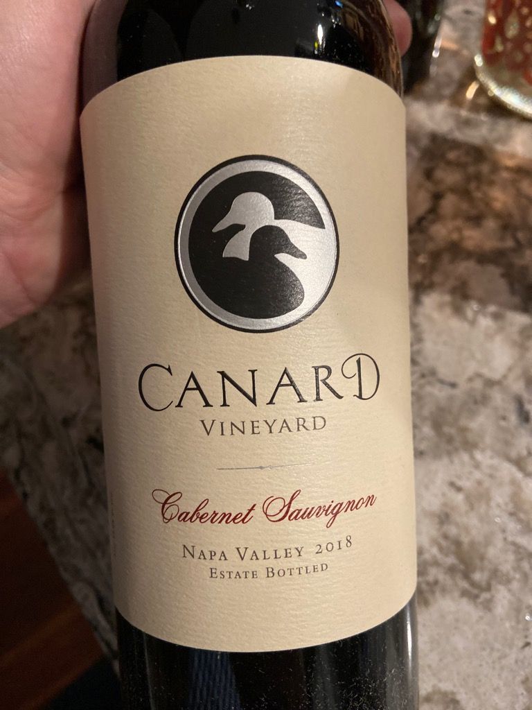 2018 Canard Vineyard Cabernet Sauvignon, USA, California, Napa Valley ...