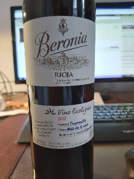 2017 Bodegas Beronia Tempranillo Rioja, Spain, La Rioja, Rioja ...