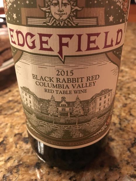 2015 Edgefield Winery Black Rabbit Red, USA, Washington, Columbia ...