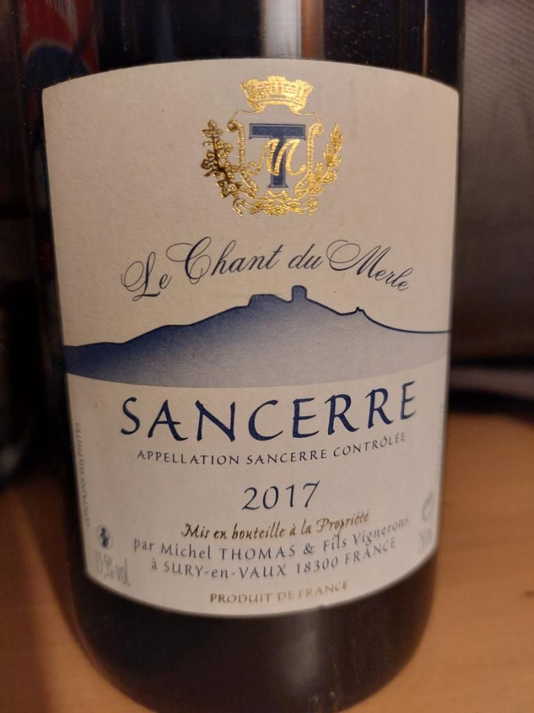 2017 Domaine Michel Thomas Sancerre Rouge, France, Loire Valley, Upper Loire, Sancerre Rouge