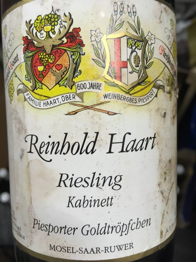 1997 Weingut Reinhold Haart Piesporter Goldtröpfchen Riesling Kabinett ...