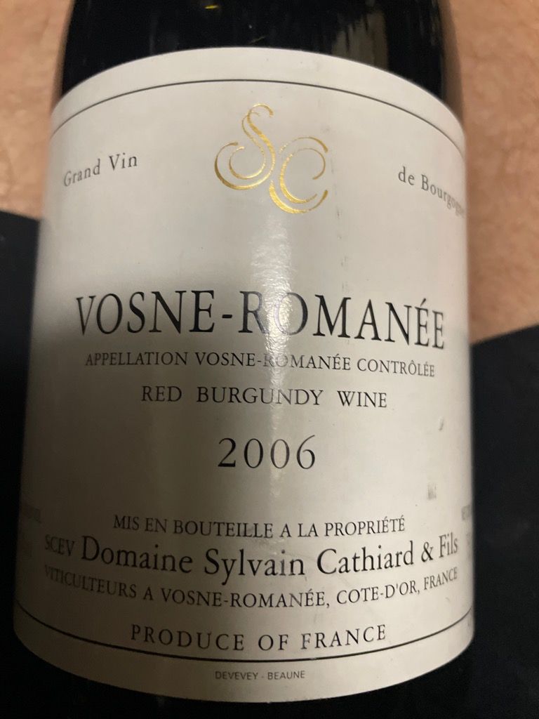 2007 Sylvain Cathiard Vosne-Romanée - CellarTracker