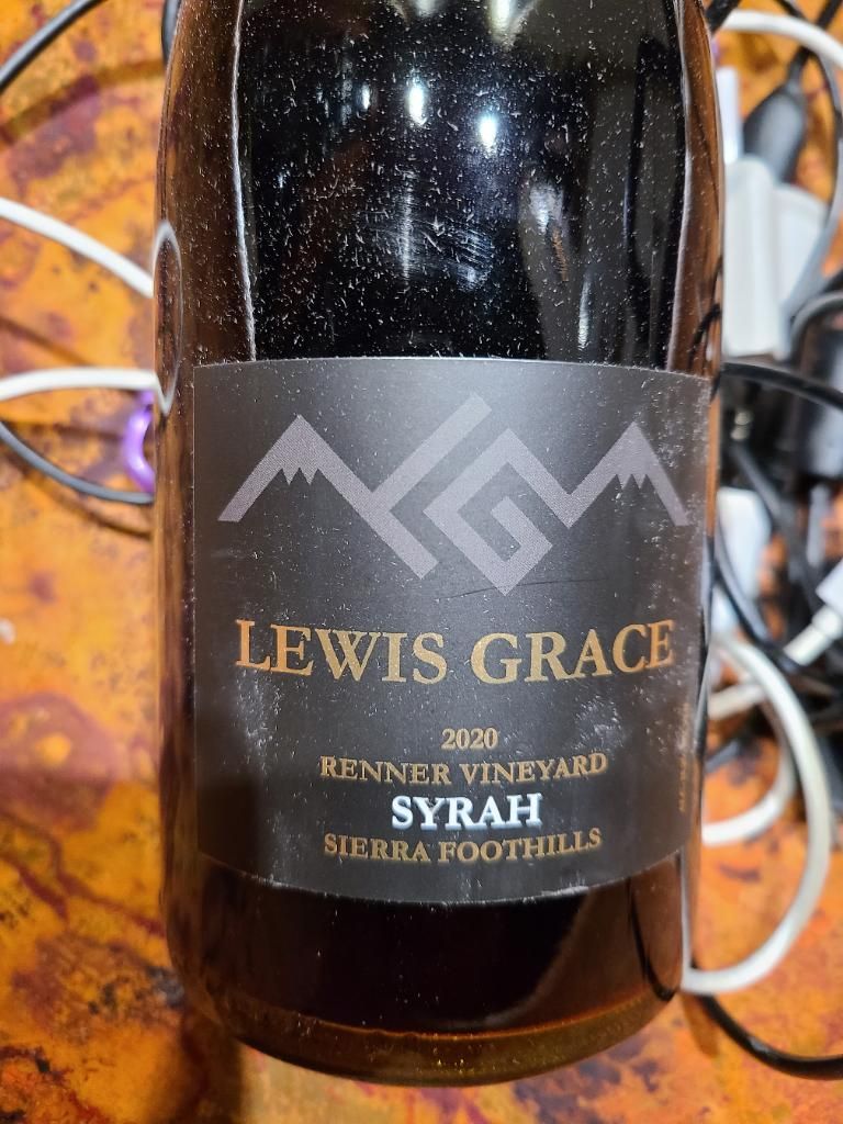 Lewis Grace Winery & Tasting Room 2020 Lewis Grace Syrah Renner Vineyard, USA, California, Sierra