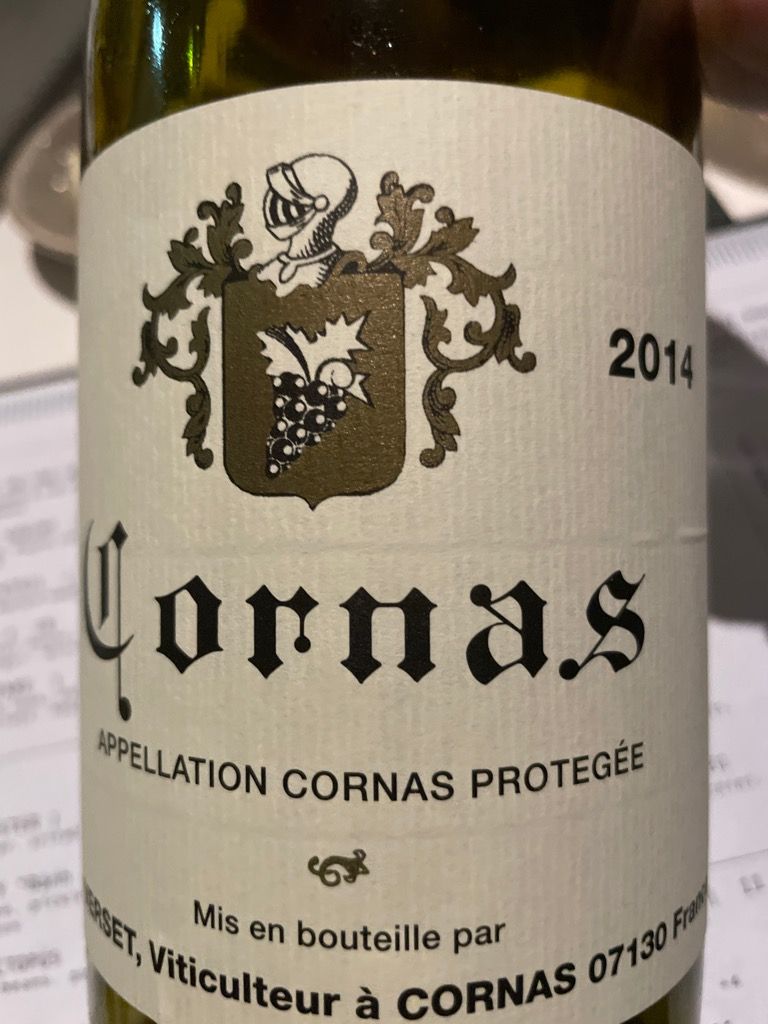 2014 Alain Verset Cornas - CellarTracker