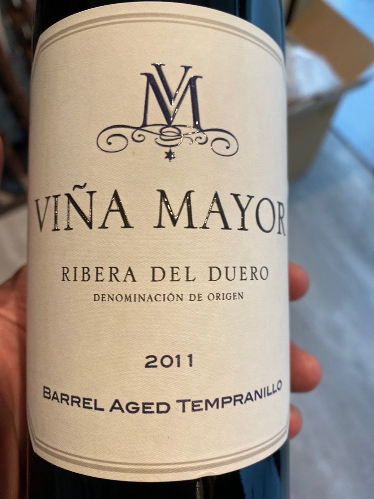 2012 Viña Mayor Barrel-Aged Tempranillo, Spain, Castilla y León, Ribera ...