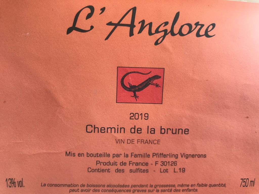 2020 Domaine de l'Anglore Chemin de la brune - CellarTracker