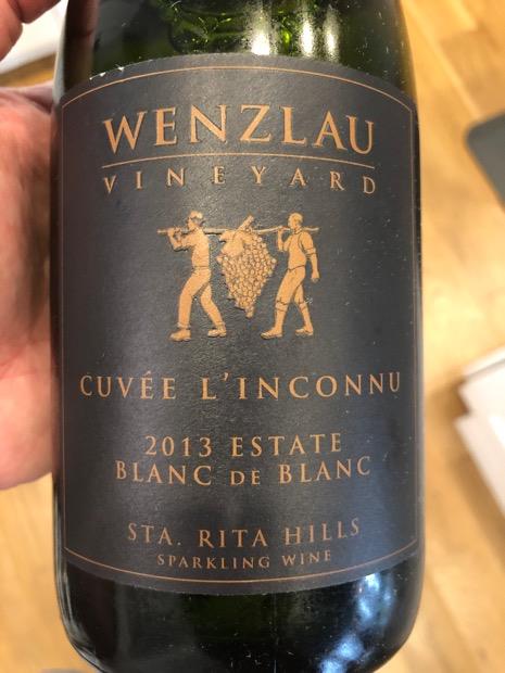 13 Wenzlau Vineyard Cuvee L Inconnu Estate Blanc De Blanc Usa California Central Coast Sta Rita Hills Cellartracker