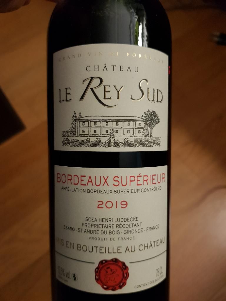 2019 Château le Rey Sud, France, Bordeaux, Bordeaux Supérieur ...