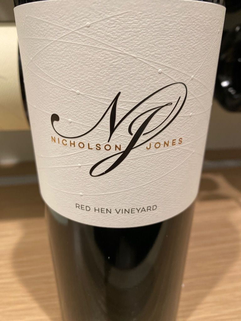 2016 Nicholson Jones Sauvignon Red Hen Vineyard, USA