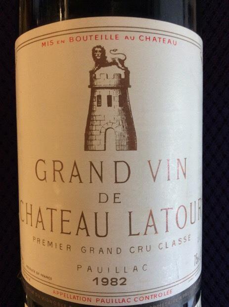 1982 Château Latour Grand Vin - CellarTracker