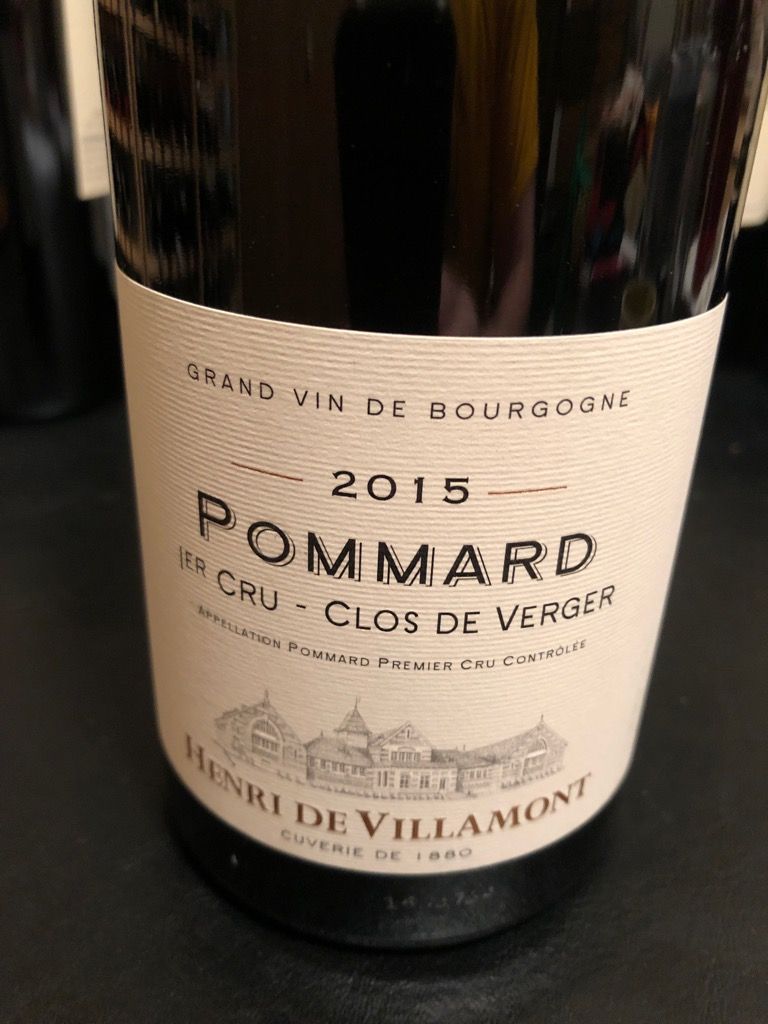 2017 Henri de Villamont Pommard 1er Cru Clos de Verger - CellarTracker