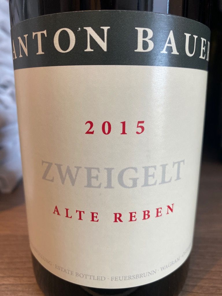 2018 Anton Bauer Zweigelt Alte Reben, Austria, Niederösterreich, Wagram