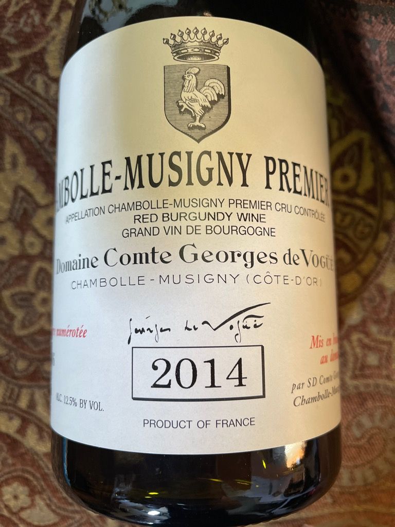 2014 Domaine Comte Georges de Vogüé Chambolle-Musigny 1er Cru