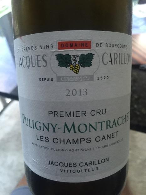 2013 Domaine Jacques Carillon Puligny-Montrachet 1er Cru Champs Canet ...