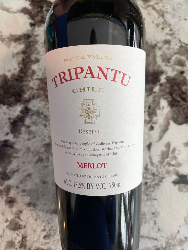 2019 Tripantu Cellars Merlot, Chile, Maule Valley CellarTracker