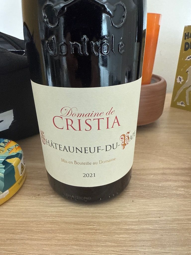 2021 Domaine de Cristia Châteauneuf-du-Pape - CellarTracker