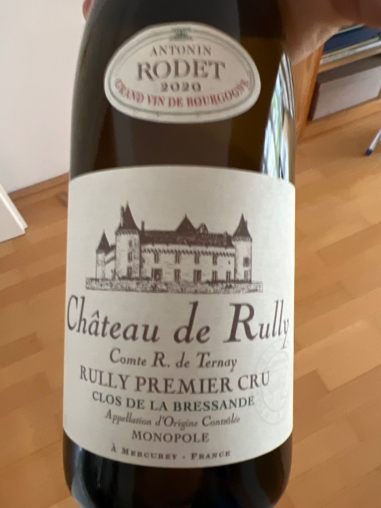 2020 Château de Rully Rully 1er Cru Clos la Bressande Blanc