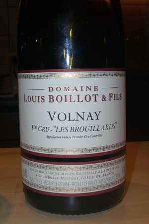 2019 Domaine Louis Boillot et Fils Volnay 1er Cru Les Brouillards