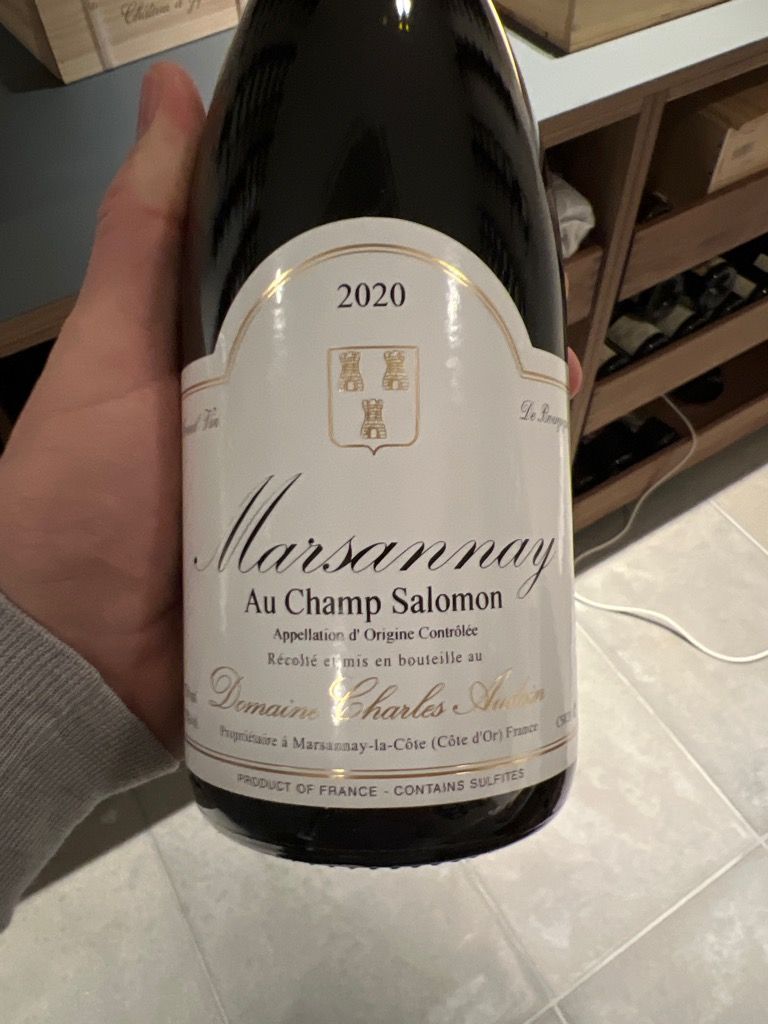 2023 Domaine Charles Audoin Marsannay Au Champ Salomon Blanc
