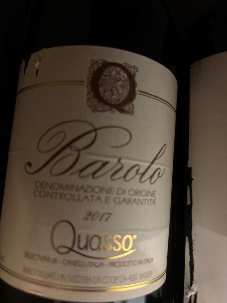 2016 Quasso Barolo - CellarTracker