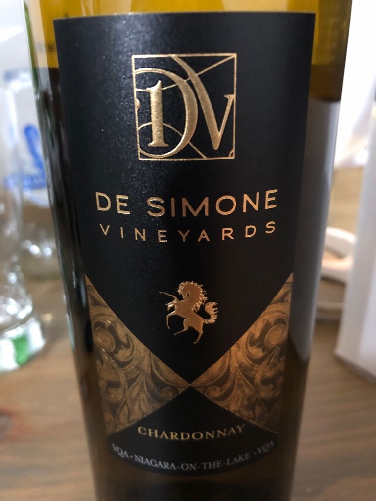 Label Simone 2020 De Simone Vineyards Chardonnay, Canada, Ontario, Niagara Peninsula ...