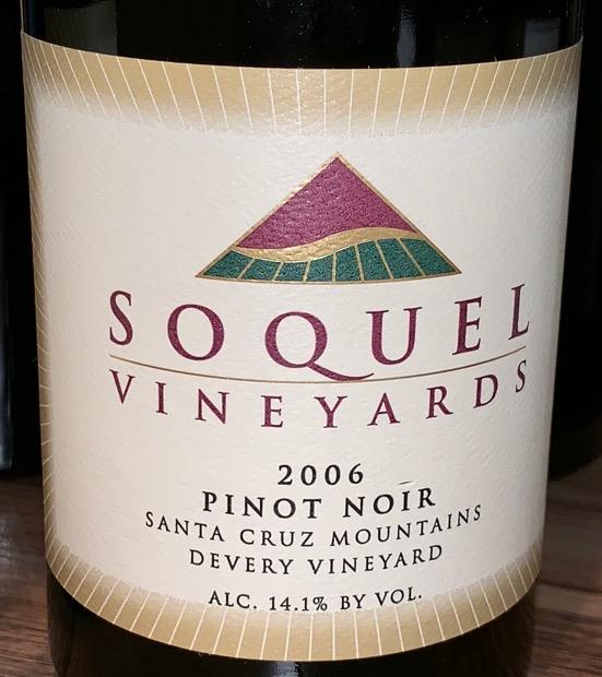 2006 Soquel Vineyards Pinot Noir Devery, USA, California, Santa Cruz