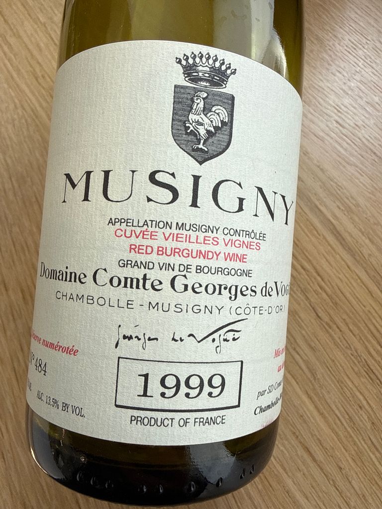 1999 Domaine Comte Georges de Vogüé Musigny Cuvée Vieilles Vignes
