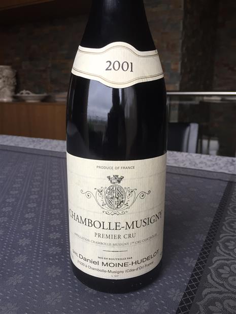 2001 Daniel Moine-Hudelot Chambolle-Musigny 1er Cru