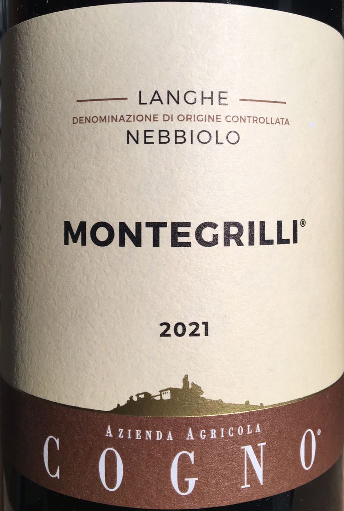 2021 Azienda Agricola Elvio Cogno Langhe Nebbiolo Montegrilli, Italy ...