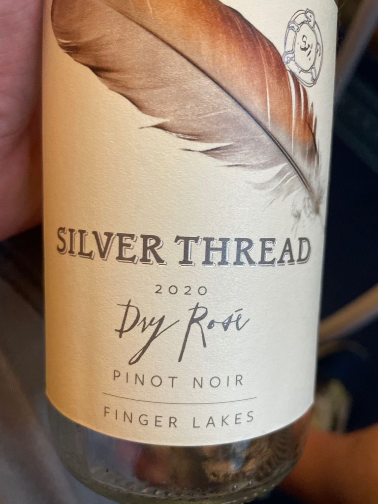 2020 Silver Thread Dry Rose of Pinot Noir, USA, New York, Finger Lakes